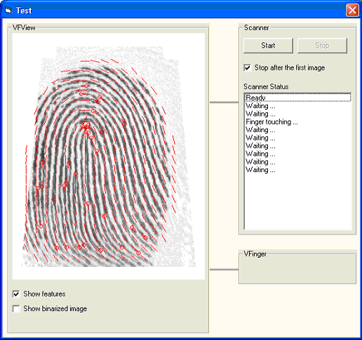 Screenshot of FingerSuite 1.0