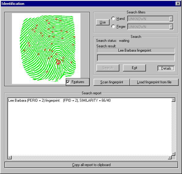 Screenshot of FingerPoint